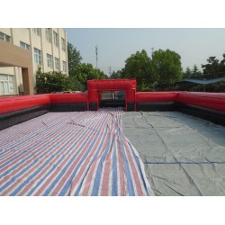 Inflatable Soccer Field Black Red Inflatable Soccer Field Black Red
