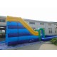 Custom Inflatable Water Parks Pool With Slide And Toys On Land Custom Inflatable Water Parks Pool With Slide And Toys On Land