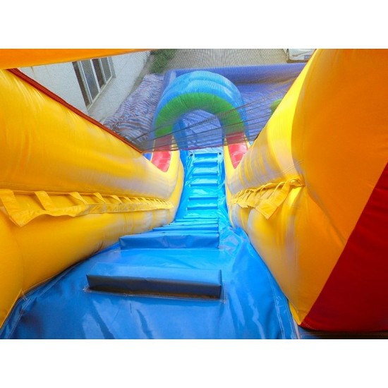 Custom Inflatable Water Parks Pool With Slide And Toys On Land Custom Inflatable Water Parks Pool With Slide And Toys On Land